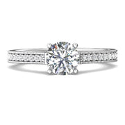 Pave Diamond Engagement Ring - Final Sale